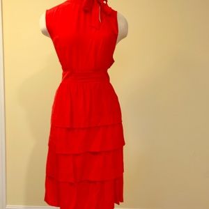 Tiered Anthropologie Girls from Savoy silk dress
